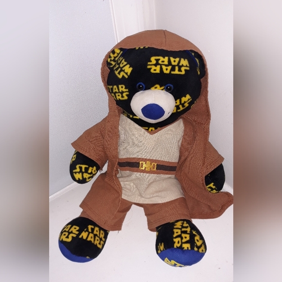 Star Wars Build A Bear  All Over Print Black Yellow Obi Wan Kenobi - Picture 2 of 5